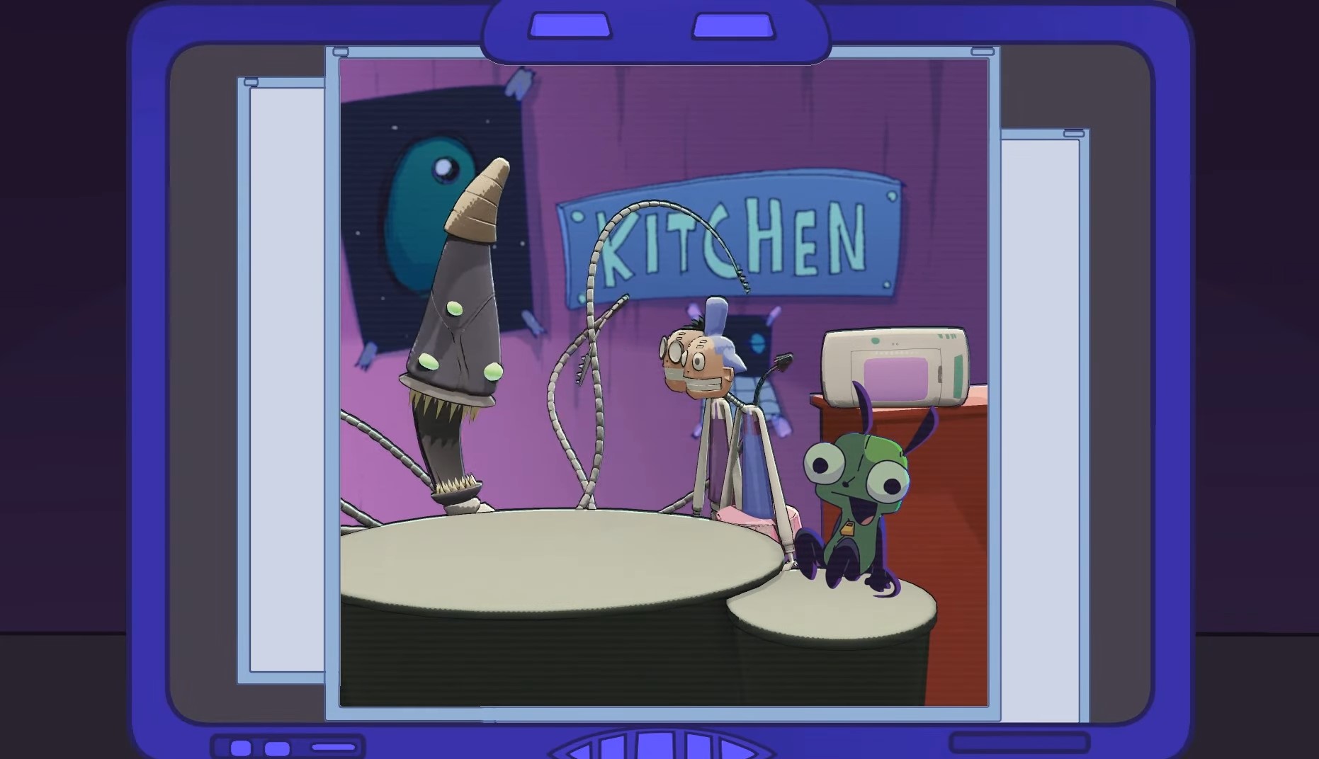 a screenshot from my shot in the invader zim reanimate project
